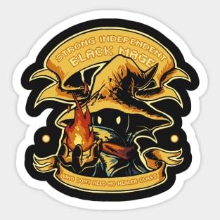 Strong Independent Black Mage Sticker